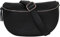 AmbraModa GLX1 - Damen Herren Unisex kleine Hüfttasche Gürteltasche Bauchtasche Umhängetasche aus Echtleder (Schwarz)
