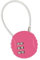 Cadenas Code, Cadenas avec Combinaison à 3 Chiffres Réinitialisables, Serrure à Combinaison Petit Cadenas à Code Cable pour Valise Sac de Voyage Casier (Rose)
