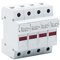 ZIPCOM cherungen RT18-32X 1Sets 1/2/3/4 Pole 10x38mm Keramik Transparent Weiß Flink AC 690V 32A Sicherung und Sicherungshalter (Size : 6A, Color : 4P White_1SETS)