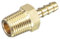 UHATa Gerade Gewellte Schlaucharmaturen für industrielle Rohrverbindungen - 3/16 Zoll x NPT 1/8 Männlicher Gewinde-Schlaucharmatur - [Gold]