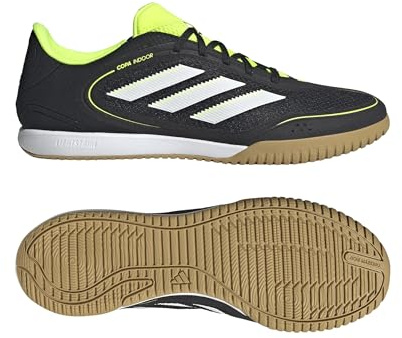 adidas Unisex COPA Indoor Court League Football Boots Fußballschuhe, core Black/FTWR White/Lucid Lemon, 46 EU