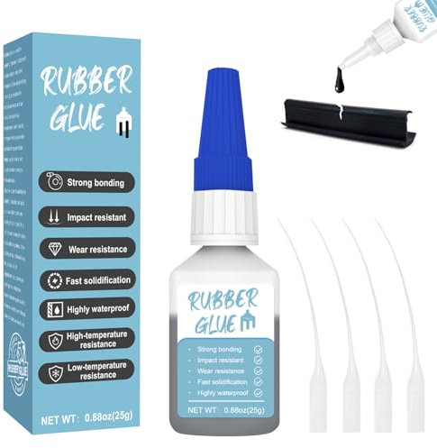 25g gummikleber, gummikleber extra stark wasserfest, Instant gummi kleber starke Bindung, wasserfest, UV-beständig, geeignet für Gummiprodukte, Reifen, Stiefel, Gürtel, Bastelarbeiten
