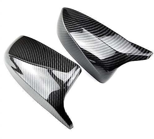 GwwEi6 Spiegelkappen Außenspiegel Für BMW X5 E70 X6 E71 2008 2009 2010 2011 2012 2013,Auto Rückspiegelkappe Gehäuse Autozubehör Außenspiegel Ersatzteile,A-Carbon Look