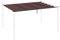 Outsunny Tetto per Gazebo Pergola con 10 Fori di Drenaggio, Telo di Ricambio per Gazebo in Poliestere Traspirante per Pergola da Giardino da 4x3 m, Caffè