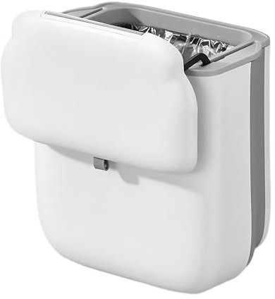 NEXROLA basurero cocina plegable con tapa, caixote lixo cozinha de 9 litros que se puede colgar en la puerta o colocar sobre la encimera, cubo basura extraíble bajo el fregadero