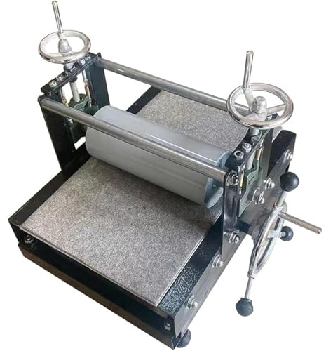 Manuelle Ätzdruckpresse, kleiner Holzschnitt-Drucker, höhenverstellbar, Druckgröße 390 x 543 mm, ideal für Buchdruck und Tiefdruck, Druckzubehör
