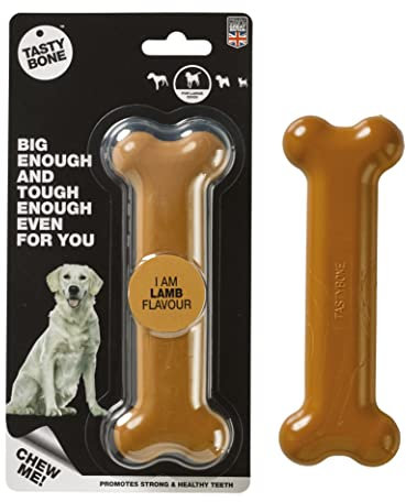 Rosewood 57025 TastyBone extra robustes Hundespielzeug aus Nylon, Lamm-Geschmack, large