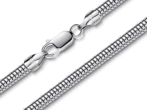 Schlangenkette 4mm - 925 Silber - Länge wählbar 40-120cm