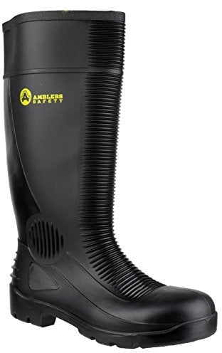 Amblers Safety Unisex FS100 Black Welly - Size 9 UK - Black