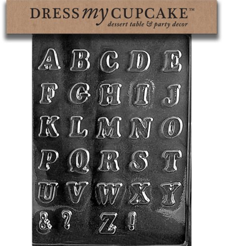 Dress My Cupcake Schokoladenform, Buchstaben A-Z, klein