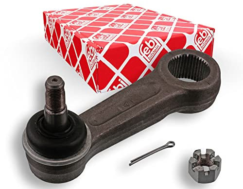 febi bilstein 41292 Lenkstockhebel mit Kronenmutter und Splint, 1 Stück | Kompatibel mit: MITSUBISHI L200