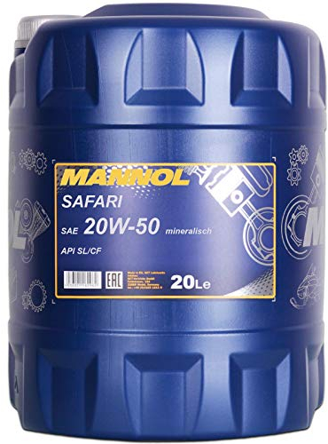 20W-50 Safari 20 Liter 20W50 Motoröl 20W/50 Mannol