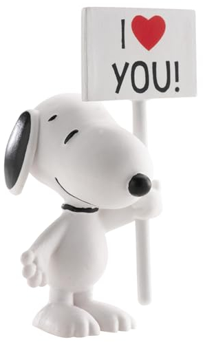 SCHLEICH 22006 Snoopy/Peanuts Tortendeko Cake Topper Deko Geburtstag Figur Torten Zubehör aus PVC, Mehrfarbig, 7,5 cm