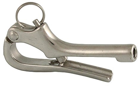 BOOTSTEILE BRAUER 2 Stück Pelikanhaken M8 x 102 mm - Edelstahl A4