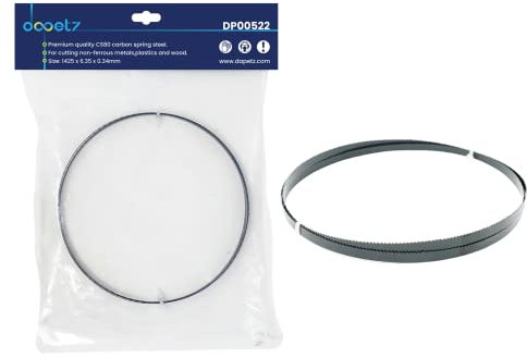 Dapetz ® 1425mm (56) Bandsaw Blades 14 TPI 6.35mm Wide X 0.35mm Thick Made from CS80 Carbon Spring Steel for Cutting Metal Plastic Wood and Acrylic