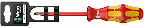 Wera 05100016001 2 x 100 mm 165i PZ SB VDE Insulated Screwdriver for Phillips Screws - Silver