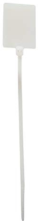 netproshop 100 x Kabelmarkierer Kabelbinder 2,5x130mm Beschriftungsfeld über d Kopf