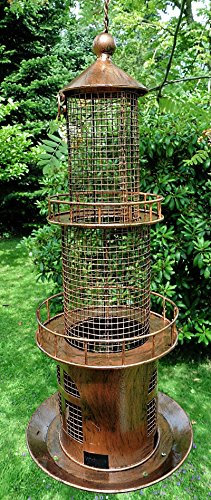 Metall Vogelfuttersäule Leuchtturm Vogelfutterstation Futterspender