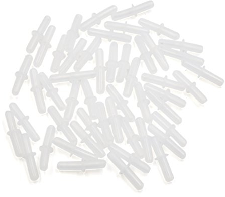 sourcing map 50pcs Palstic Straight Airline Tubing Connector for Aquarium Tank