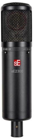 SE Electronics - 2300 Multi Pattern Large Diaphragm Condenser Mic with Shockmount and Filter