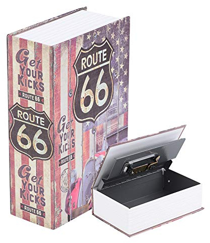 Buchsafe Buchtresor mit Kombinationsschloss, Tragbare Geldkassette Wertsachen Versteck Mini Kreatives Safe Box für Büro Zuhause Reisen