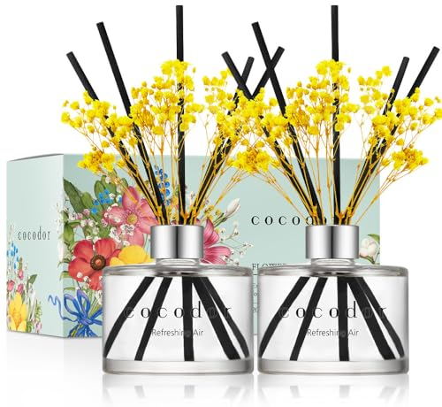 COCODOR konservierten Blume Diffusor/Erfrischende Luft/200ml, 2 Stück/Raumduft, Duftöldiffusoren, Duftstäbchen, Wohnaccessoires & Deko, Aromatherapie
