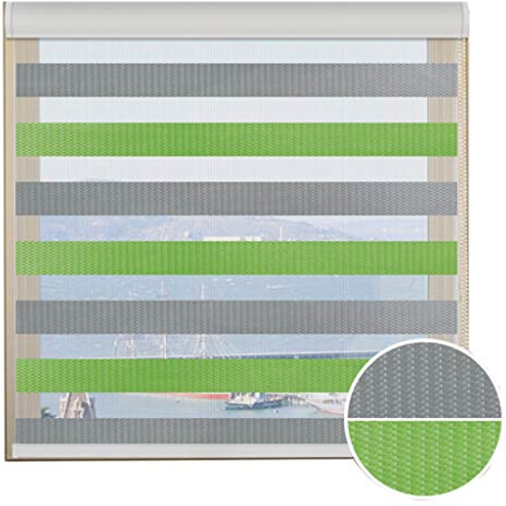 curtain Zweifarbiges Rollo Zum Heben, Doppellagiges Rollo Aus Leinen Und Gaze for Zu Hause, Wasserdicht Und Langlebig. Rollos 60 cm / 80 cm / 100 cm / 120 cm / 140 cm Breit YNFNGXU (Size : 140x200cm)