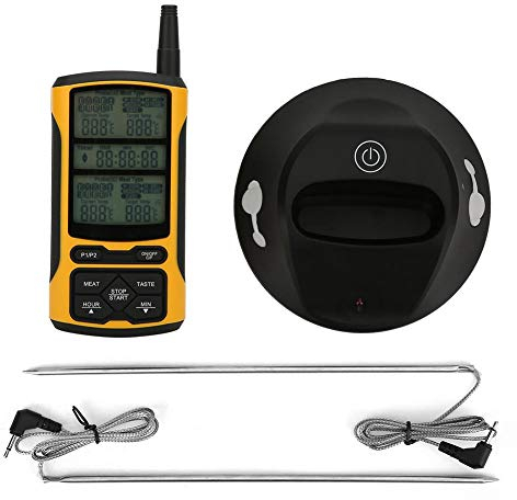 Trasmettitore digitale senza fili a doppia sonda Termometro per carne Termometro per barbecue Cottura Termometro per carne per cucina domestica Accessori per la cottura all'aperto