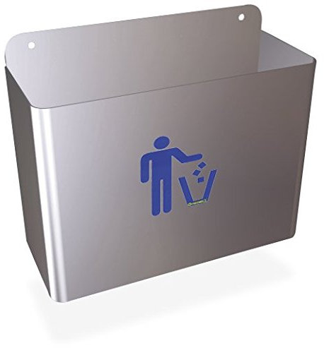 RO-Corbeille murale ou de bureau inox 080602