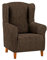 Martina Home Bezug für Relax-Sessel, Polyester Elastan Baumwolle, Kaffeebraun, Ohrensessel