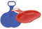 2 STK Schnee-Rutschblatt Flake Schneerutscher Schneeflitzer Bob, (Blau + Rot)
