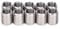 10 PCS Stainless Steel Insert Nuts, Threaded Bolts With Female M8 X 1.25 and Male M10 X 1.5 Thread for Furniture Projects