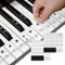 2-teiliges Set Klavier Noten Sticker, Klavier Keyboard Aufkleber, Piano Lernen Klaviertasten Aufkleber, für 37/49/54/61/88 Kinder Erwachsene Anfänger