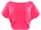 WINSHAPE Damen Functional Light Cropped Dance-top Dt104 T-Shirt, Neon-pink, M EU