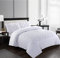 Pintuck Duvet Cover Set with Pillowcases 100% Microfiber Quilt Covers White/Grey/Charcoal/Pink Bedding Bed Sets Double King Super King Size (White, Double)