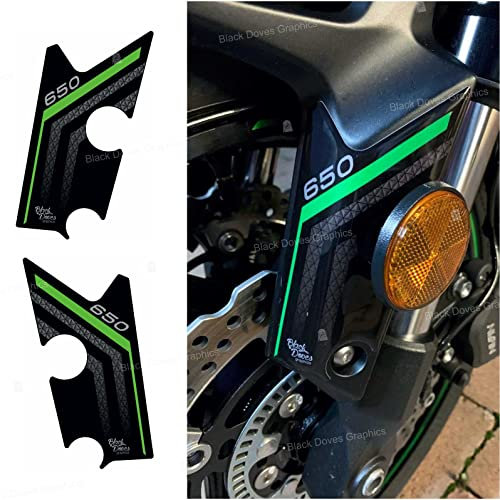 Adesivi Resinati 3D Parafango Anteriore Compatibili con Kawasaki Versys 650 2017-2020