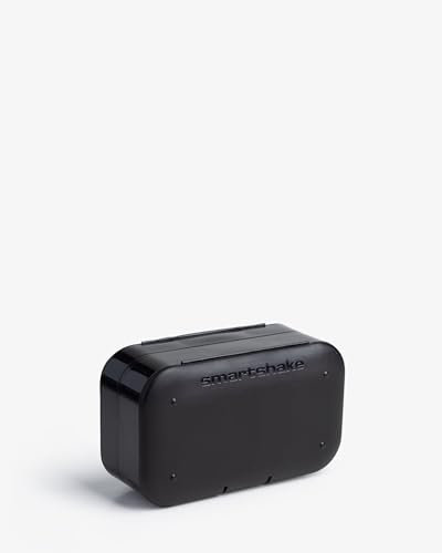 SmartShake Pill Box Organizer, 2-pack - Black