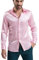 Générique JIER Mode Hommes Longues Chemises Bling Brillant Slim Button Manches Fit Costume Parfait pour Party Disco Discothèque Dancing (Rose,3XL,3XL)