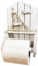 Nautical Toilet Roll Holder Wall Mounted Wooden Fish Net Bathroom Paper Storage