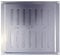 Griglia di ventilazione in alluminio, utilizzata per la ventilazione, in alluminio anodizzato satinato, cromato (9 x 9 (225 mm x 225 mm), regolabile)