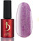 K Professional Rubber Base Gel - Base Coat - Pink Lilac Glitter Reflective Nail Polish -15ml- Unterlack - Rosa Lila Glitzer UV Nagellack - Gel Nägel - UV LED Pink Lilac Reflective