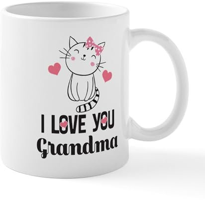 CafePress Grandma I Love You Mugs 11 oz (325 ml) Ceramic Coffee Mug