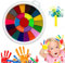 Wekuw Peinture au Doigt, 25 Couleurs Kids Finger Paints Kit de Peinture Drôle de Doigt Non Toxique Lavable Jouets de Dessin de Doigt pour Peinture Diy