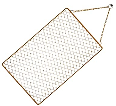 CAXUSD 1stk Schmuckaufbewahrungs-hängebrett Wand-ohrring-display Schreibtischregal Bilderrahmen Aus Mesh Schmuckohrringe Wandhalterung Gitterplatte Aus Metall Anzeigetafel Anhänger Eisen