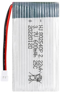 3,7 V 600 mAh 25C Akku 802540P XH2.54 für X5C X5SC X5SW M68 X705C Fernsteuerung Quadcopter Drohnen Ersatzteil Modell Hubschrauber Akku