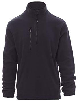 Ergos Workwear Payper - PIRENEI Felpa in Pile a Mezza Zip Collo Alto 280 Gr Colore: BLU NAVY, Taglia: M