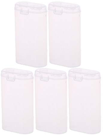 Lerpwige 5pc 2X18650 Battery Holder For Case 18650 Battery Storage Box Rechargeable Battery Cases Accessor