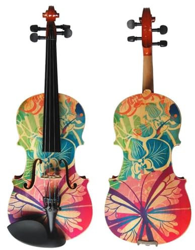 Geige Anfänger Design Bunte Anfänger-Violine In 4/4-Größen Mit Bogen Aus Pferdehaar Und Koffer