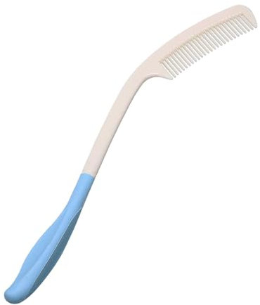 Pettine con manico lungo, leggero, multifunzione, per la depilazione, con manico lungo, elegante e resistente, per donne con capelli lunghi
