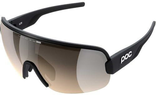 POC Unisex Aim Sonnenbrille, Uranium Black/Clarity Trail/Partly Sunny Silver, One Size